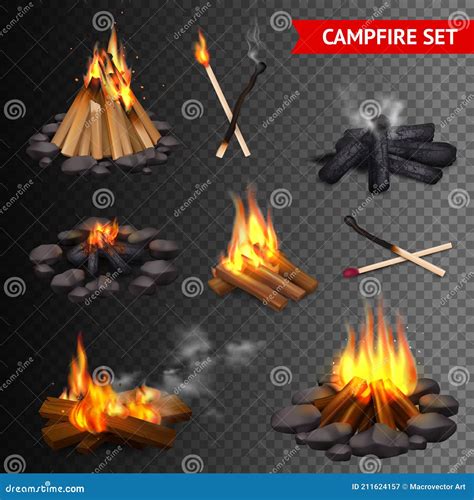 realistic campfire